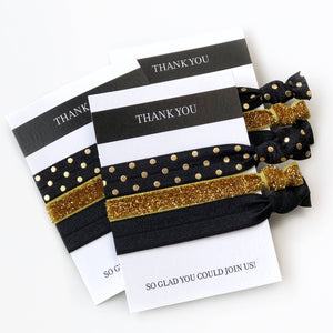 Black and Gold Party Favors - Party Favor Ideas for Adults - @PlumPolkaDot 